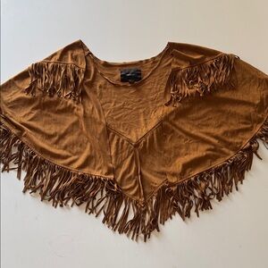 Forever 21 Women’s Brown Fringe Shawl